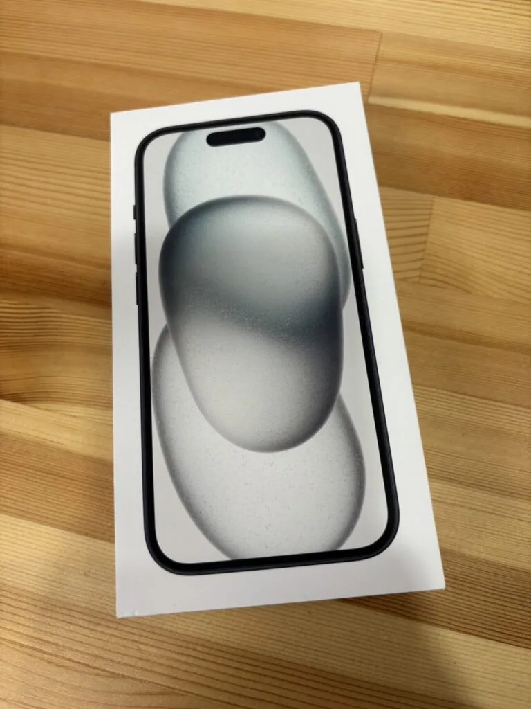 【iPhone15】128GBブラック新品未使用品の買取 熊谷市のお客様に買取のご依頼いただきました！