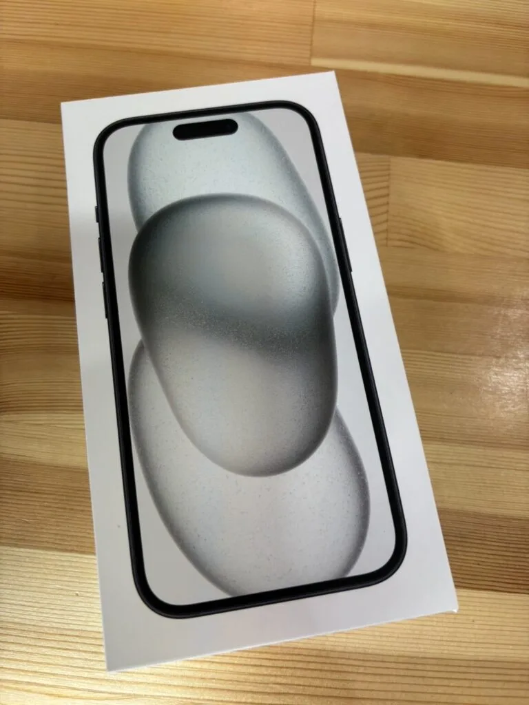 【iPhone15】128GBブラック新品未使用品の買取 深谷市のお客様に買取のご依頼いただきました！