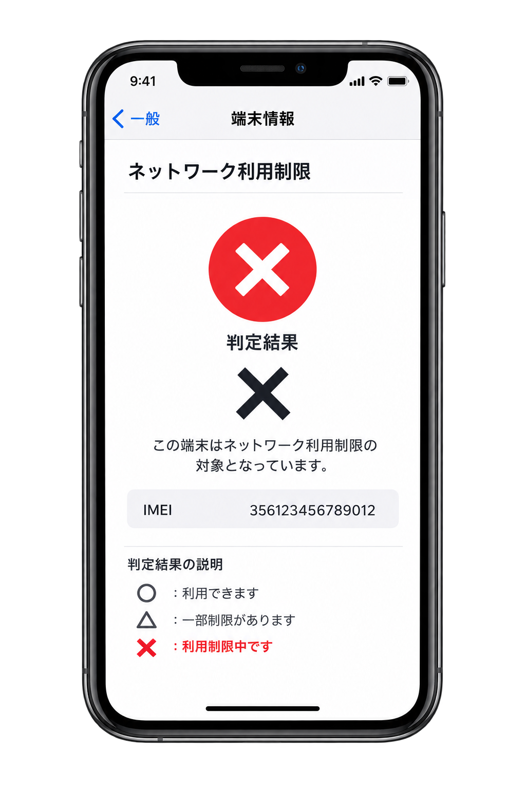 ネットワーク利用制限×（赤ロム）判定の端末も買取対象