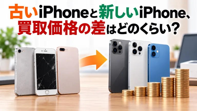古いiPhoneと新しいiPhone、買取価格の差はどのくらい？