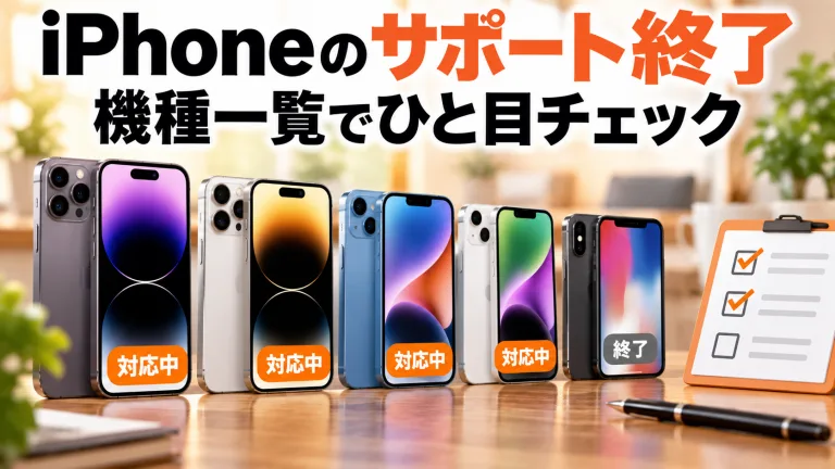 iPhoneのサポート終了、機種一覧でひと目チェック