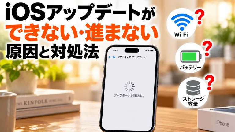 iOSアップデートができない・進まない時の原因と対処法