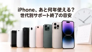 iPhoneはあと何年使える？機種別サポート終了の目安一覧【2026年版】