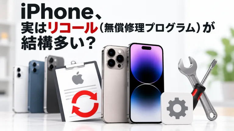 iPhoneのリコール対象機種一覧と確認方法（無償修理プログラムまとめ）
