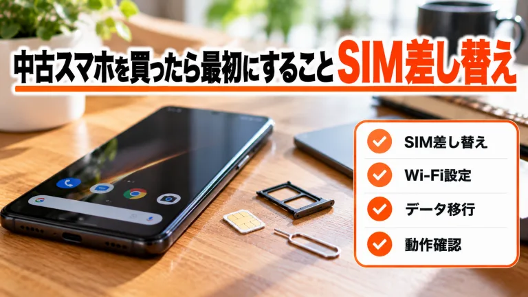 中古スマホ（Android）を買ったらまずやること｜SIM差し替え・初期設定ガイド