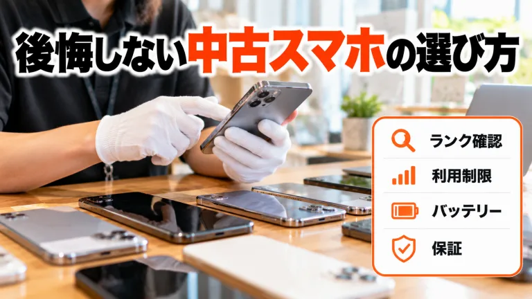 中古スマホの選び方|後悔しない6つのチェックポイントとおすすめの買い方