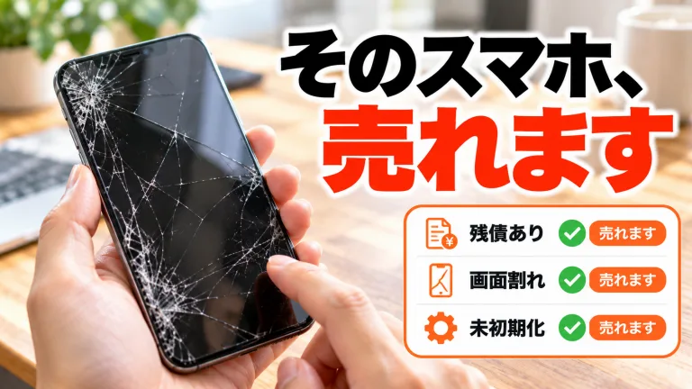 iPhone買取で損しないために:残債あり・画面割れ・初期化前でも売れる?