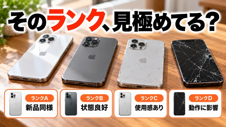 中古iPhoneの「ランク」とは?A・B・C・Dの違いと選び方