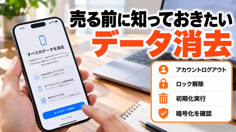 スマホを売る前に必須!データ消去の完全ガイド(iPhone・Android対応)