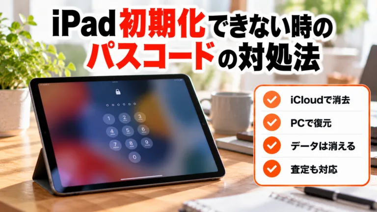 iPadが初期化できない・パスコードを忘れた時の正しい対処法（売る前のデータ消去にも対応）