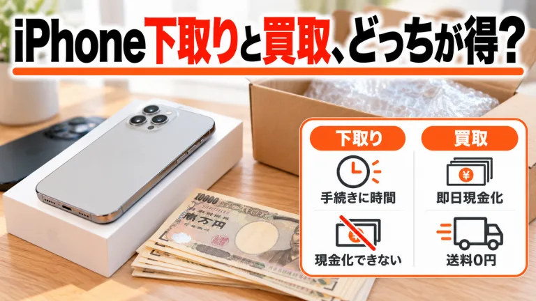 iPhoneの下取りと買取、結局どっちがお得？費用・流れ・価格を徹底比較