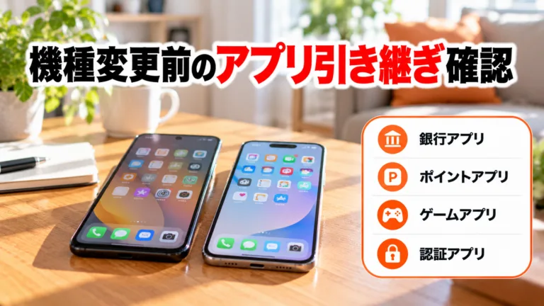 機種変更で引き継ぎが必要なアプリ一覧2026:銀行・ポイント・ゲームアプリの移行方法まとめ