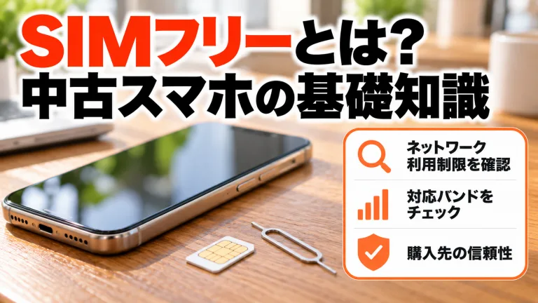 SIMフリーとは？中古iPhone・スマホを選ぶ前に知っておきたい基礎知識